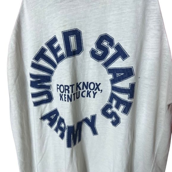 VTG 70s 80s US Army Fort Knox Shirt Large - Picture 2 of 4